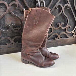 Steve Madden Knee High Leather Riding Boots Size 10 Western